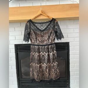 Elegant Black Lace Dress